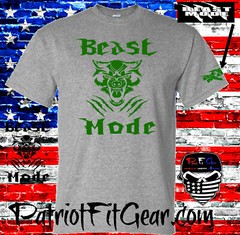 T-shirt,Beast Mode,Wolf,Exercise,Wellness,Fitness,Goal,#BeastMode,Motivation