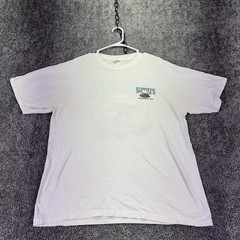 High Cotton Shirt Mens Large White Slippery’s Wabasha MN Moose Graphic Tee Vtg
