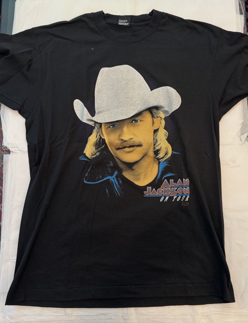 Alan Jackson – “Don’t Rock The Jukebox” Tour – 1992 Black – L EXCELLENT