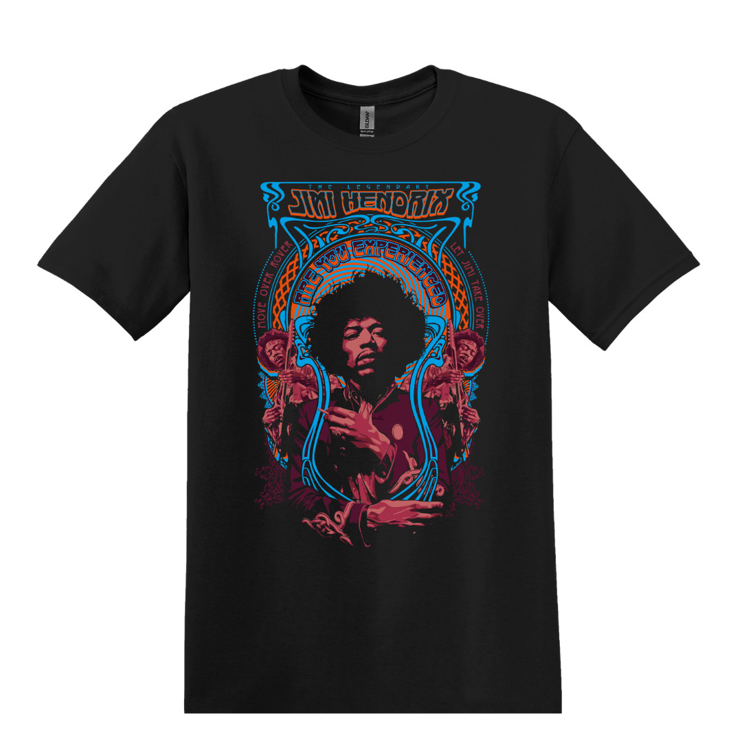 Jimi Hendrix Are You Experienced Classic Rock Band T-Shirt Black S-3XL gallery
