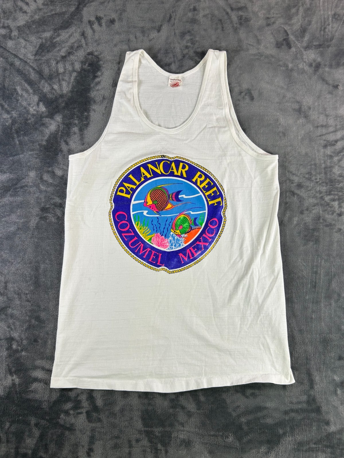 Vintage Palancar Reef Cozumel Mexico Tank Top XXL Original T-Shirt