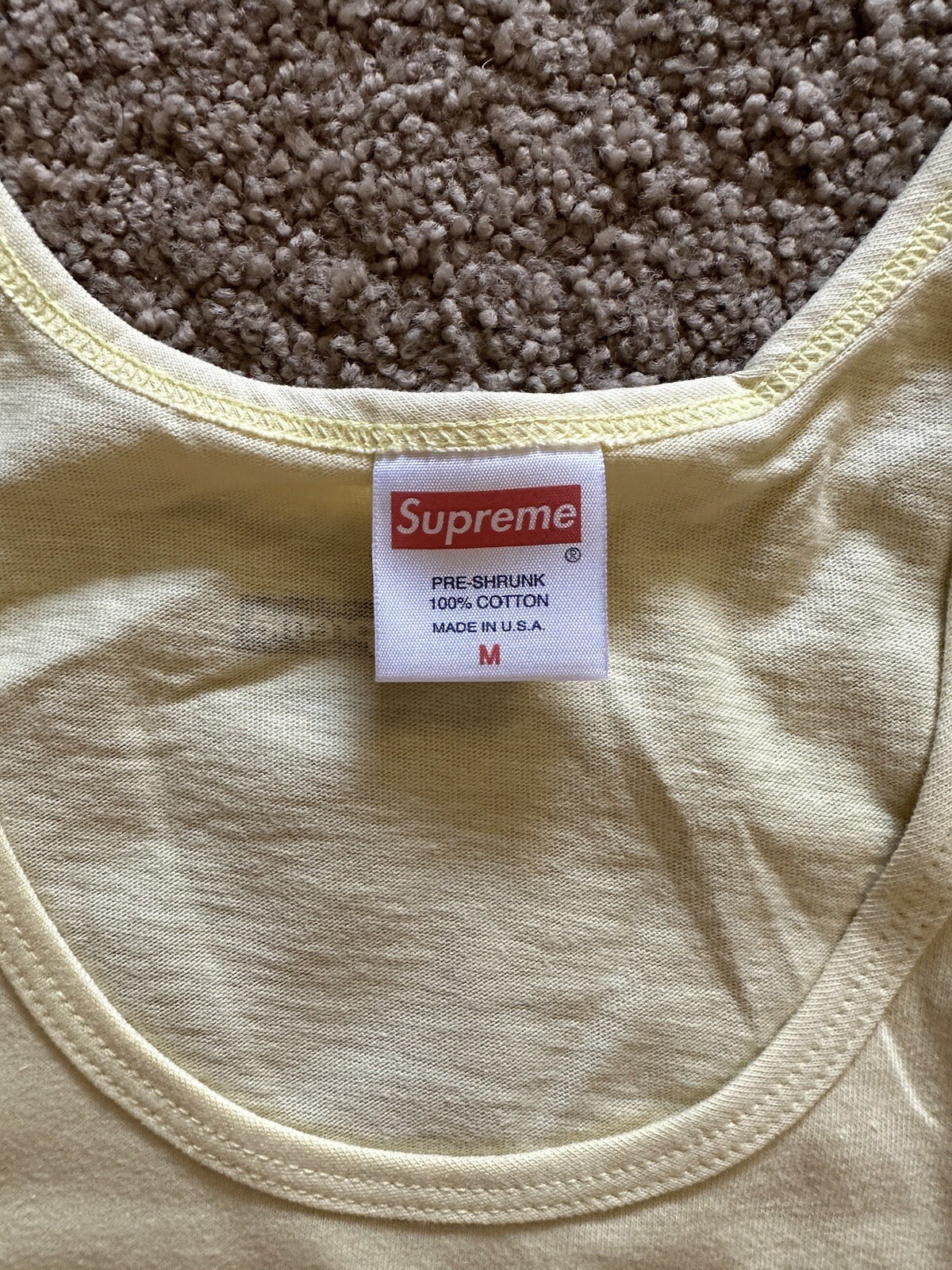 Size M - Supreme Barrington Levy Jah Life Bounty Hunter Tank Top Yellow SS16 New gallery