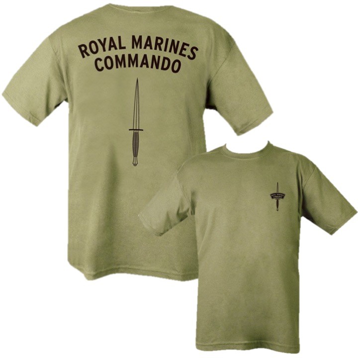 ROYAL MARINES COMMANDO T-SHIRT MENS S-2XL DOUBLE SIDE PRINT ARMY BRITISH NAVY gallery