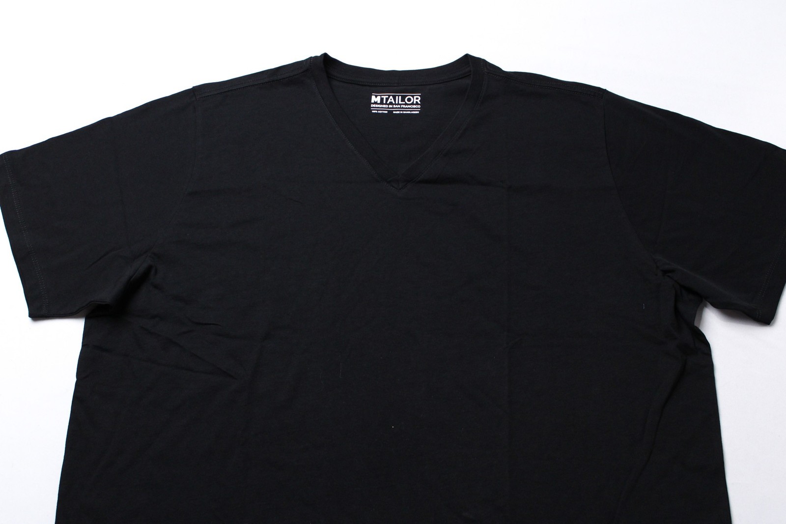 Mtailor Men's Custom Fitted Tee Shirt Short Sleeves EH6 Black See Description gallery