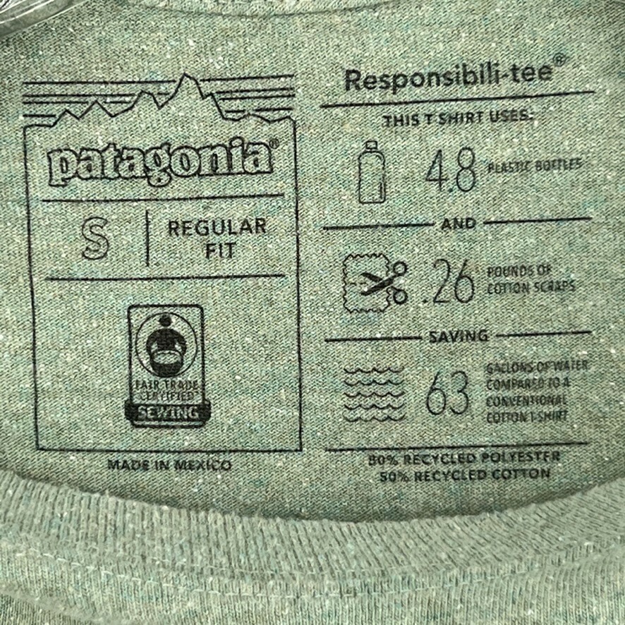 Patagonia Shirt Men Small Bison Responsibili Tee Graphic Work Party Gym Core Ex gallery