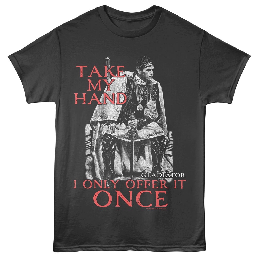 GLADIATOR Movie T-Shirt MAXIMUS TAKE MY HAND Official Smoke Cotton Merch gallery