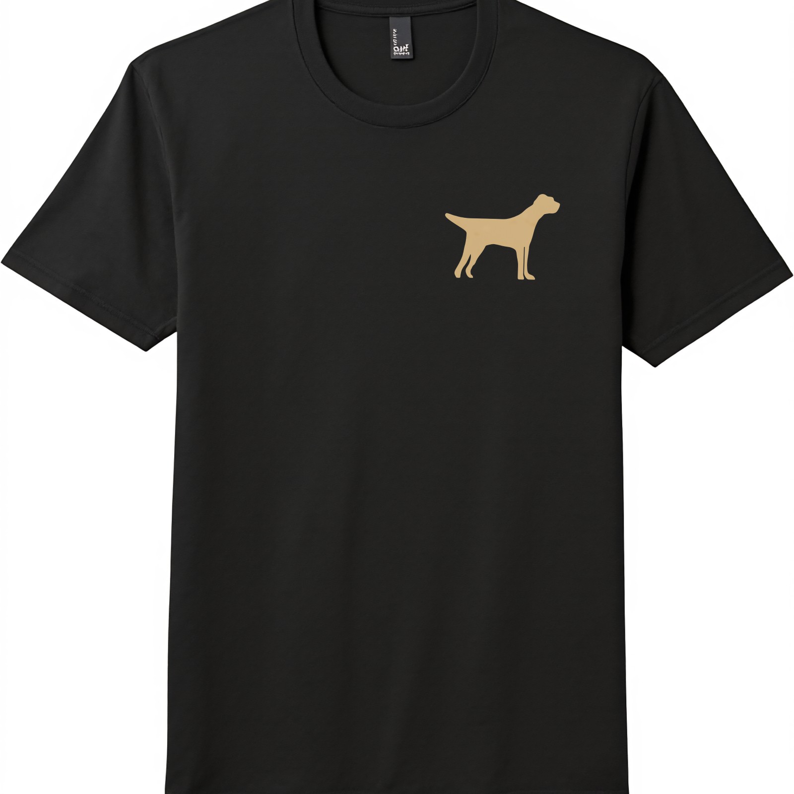 Outdoor 2-Sided Print Hunting Dog&Wood Duck Cotton T-Shirt-Casual Unisex Tee gallery