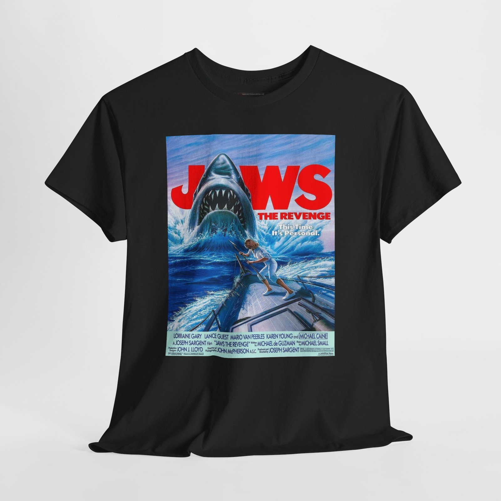 Jaws The Revenge 1987 Retro Movie Poster Horror Unisex Graphic T-Shirt gallery