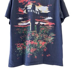 VTG Nirvana Kurt Cobain Scarecrow Cross Field Modern Band Shirt XL REPRINT