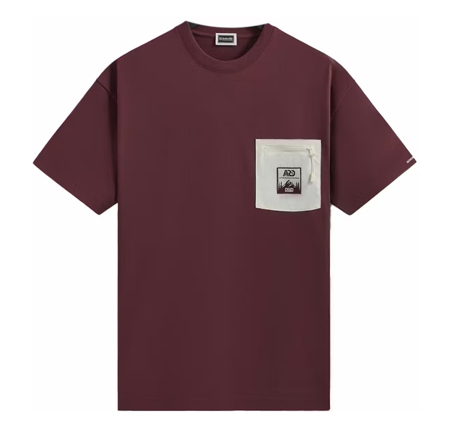 NWT | Kith x Columbia ARD Poster Vintage Tee | Magma | Mens sz L | khm032000-601