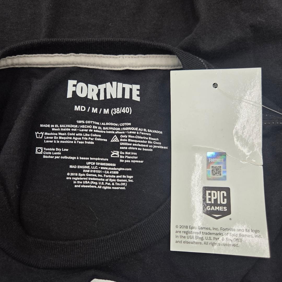 Fortnite Give Me The Loot Llama Men's Black Long Sleeve T-Shirt Size Medium SS02 gallery