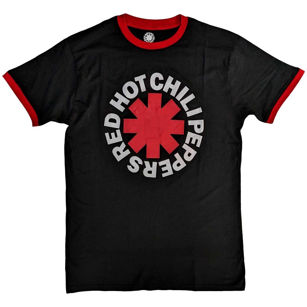 Red Hot Chili Peppers ‘Classic Asterisk’ (Black) Eco Ringer T-Shirt