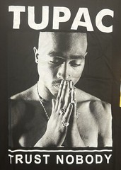 New TUPAC Trust Nobody 2PAC Men’s Black T-shirt Tee Hip-hop Rap Sz 42-44 LARGE