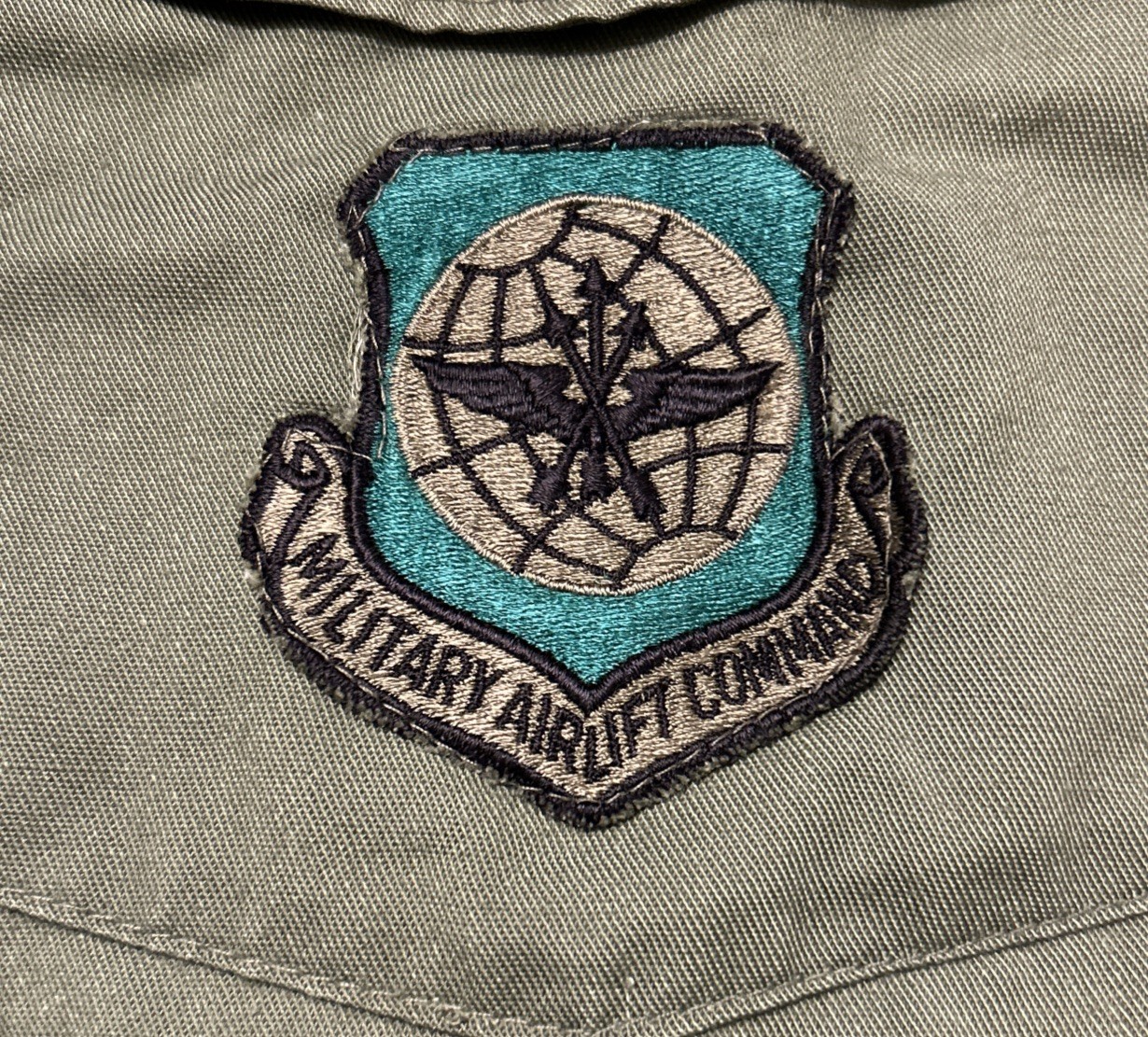 US Air Force Utility Shirt Size 14X30 SrA/E4 Patches OG-507