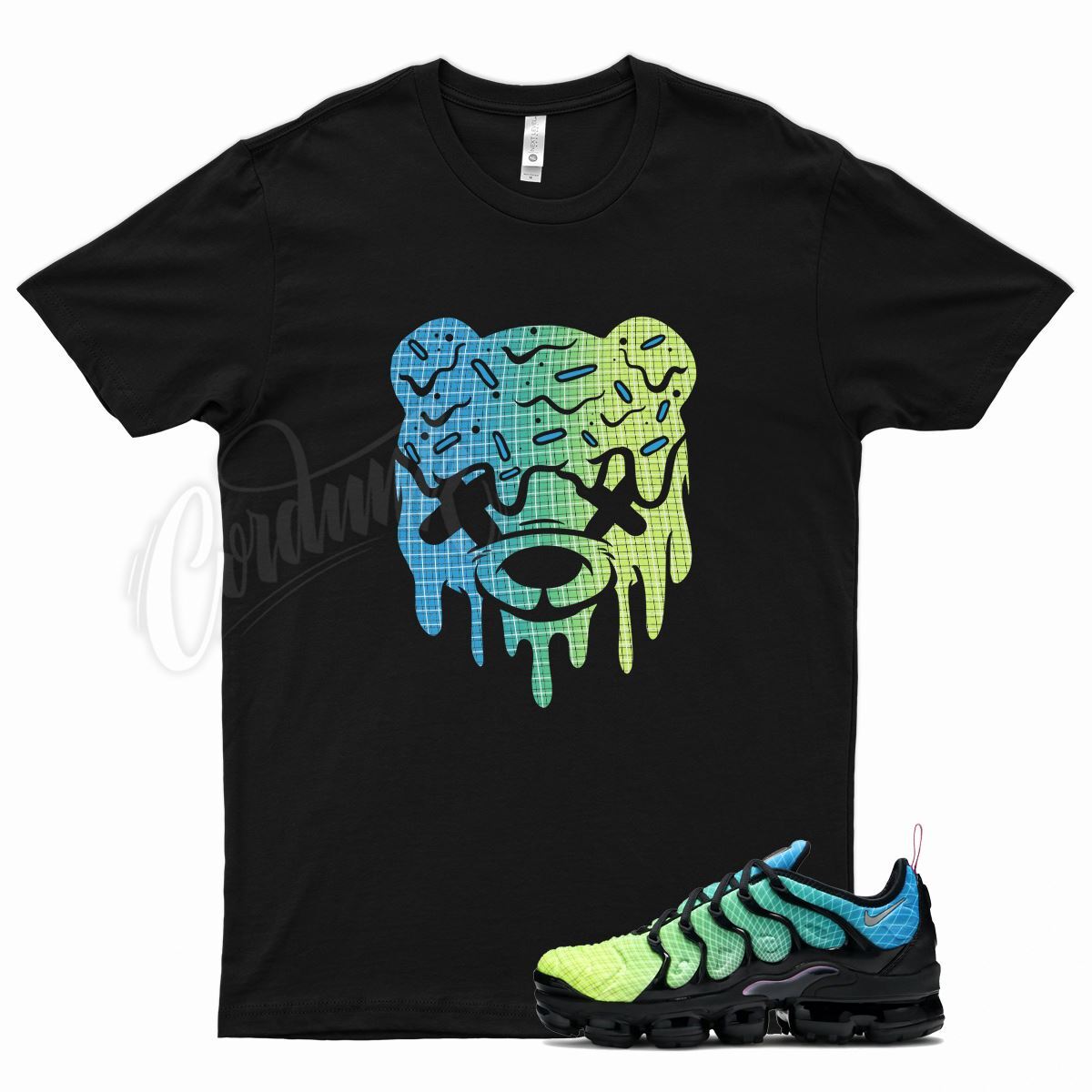 Black DRIPPY T Shirt for N Air Vapormax Plus Aurora Green Lemon Lime Teal gallery