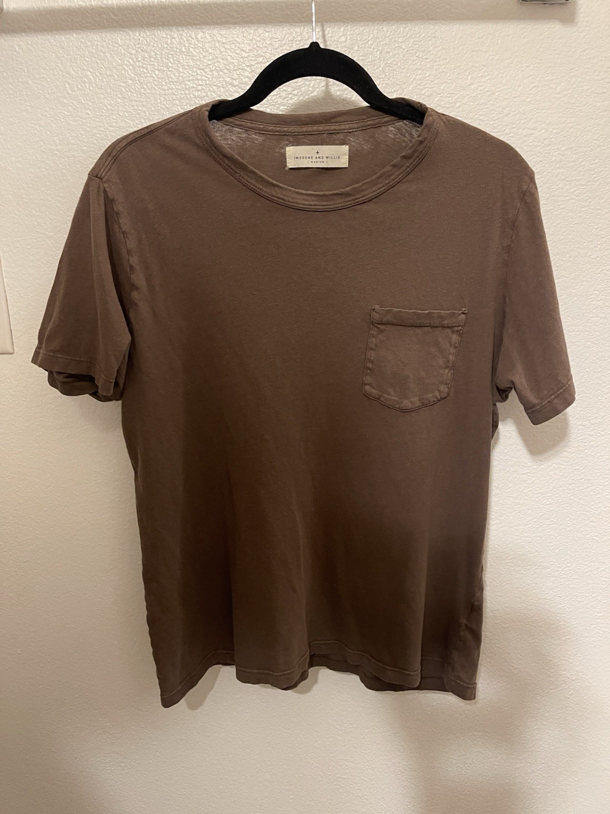 Imogene + Willie Men’s Brown Knit Pocket Tee