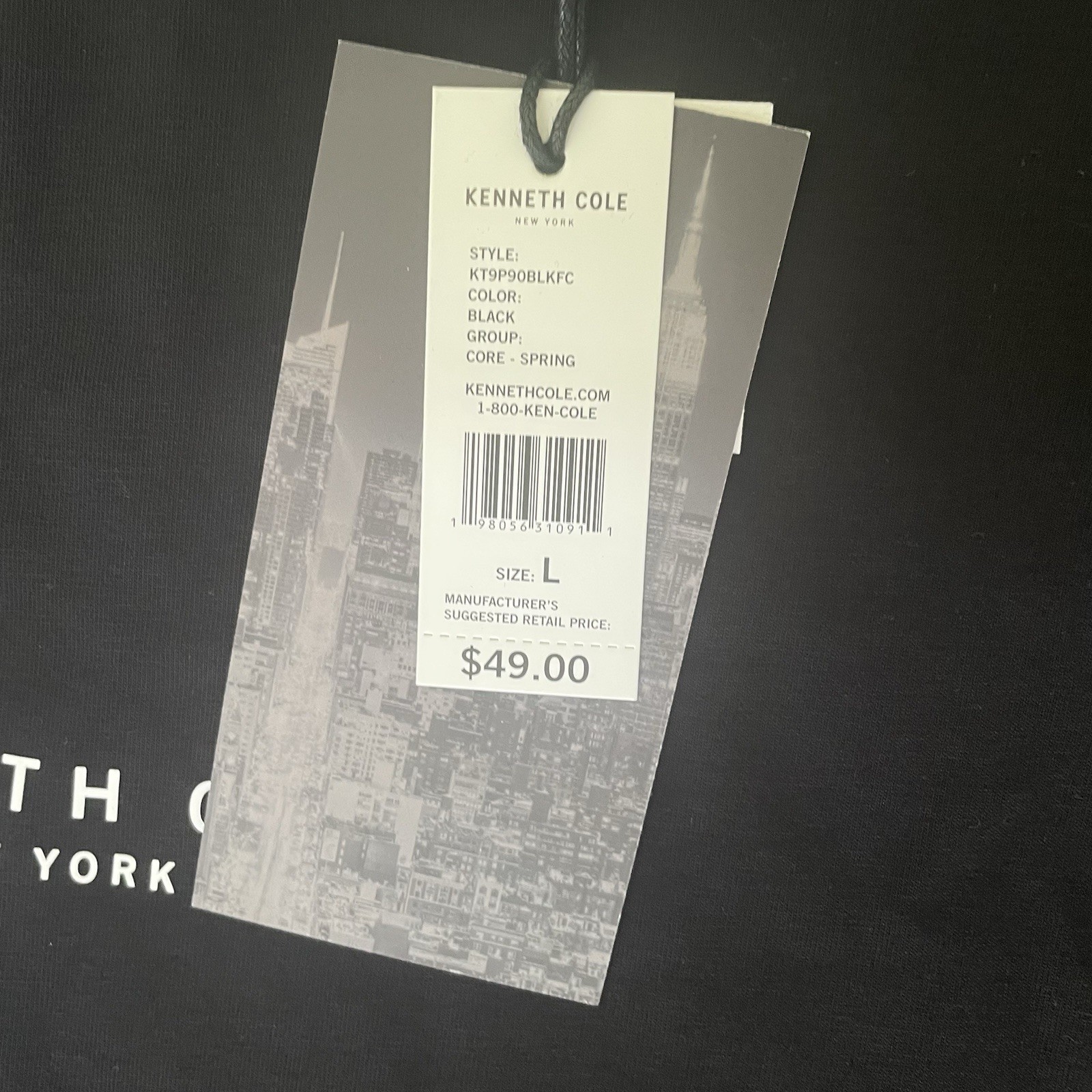 Kenneth Cole T-shirt men large Black | The Core Edit Collection gallery