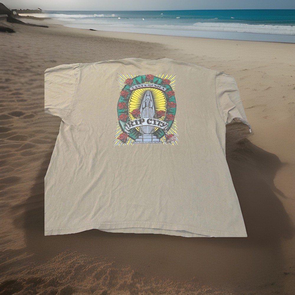 Rare Rip City Santa Monica CA Buchinsky Skateboarding Skate Shirt 2XL Vintage