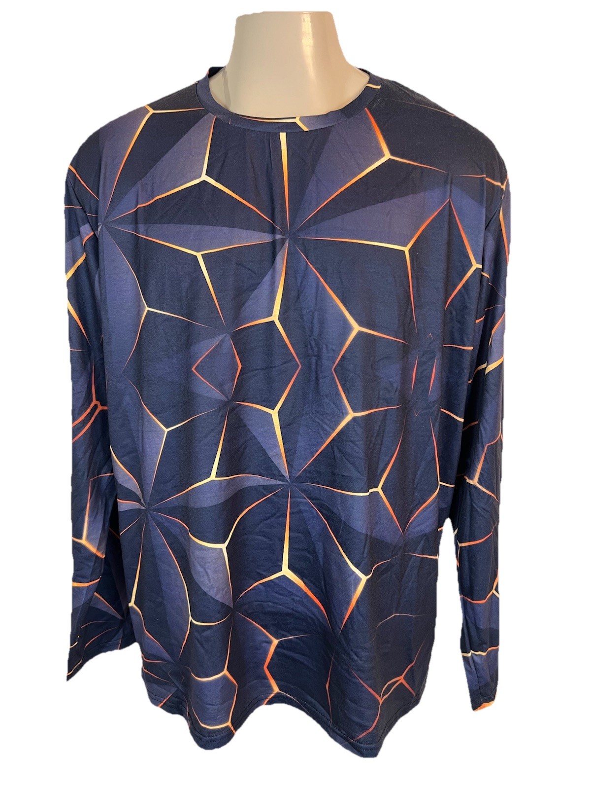 Men's Multicolor Unbranded Casual Stretch Shirt. 3XL. 95% Polyester/ 5% Elastane gallery