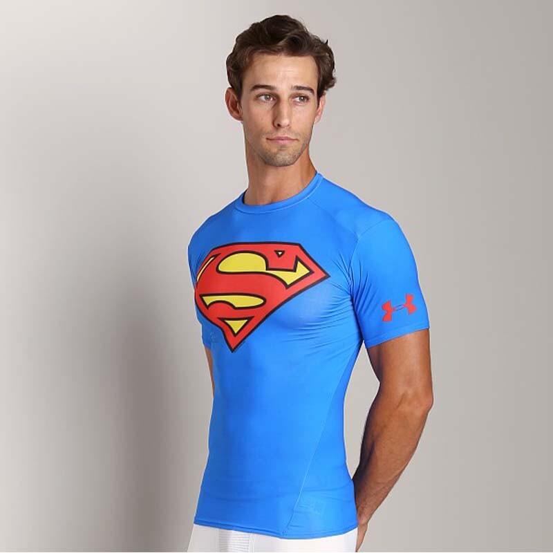 Under Armour x Superman Compression Shirt Blue (1244399-401) Men's size S-M gallery