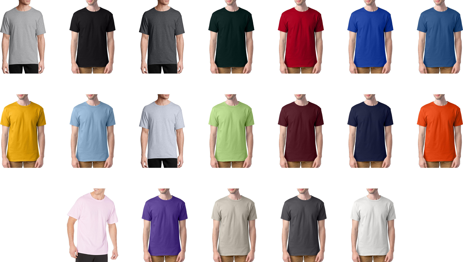 Hanes Essentials Men's Cotton T-Shirt (4 Pack) gallery