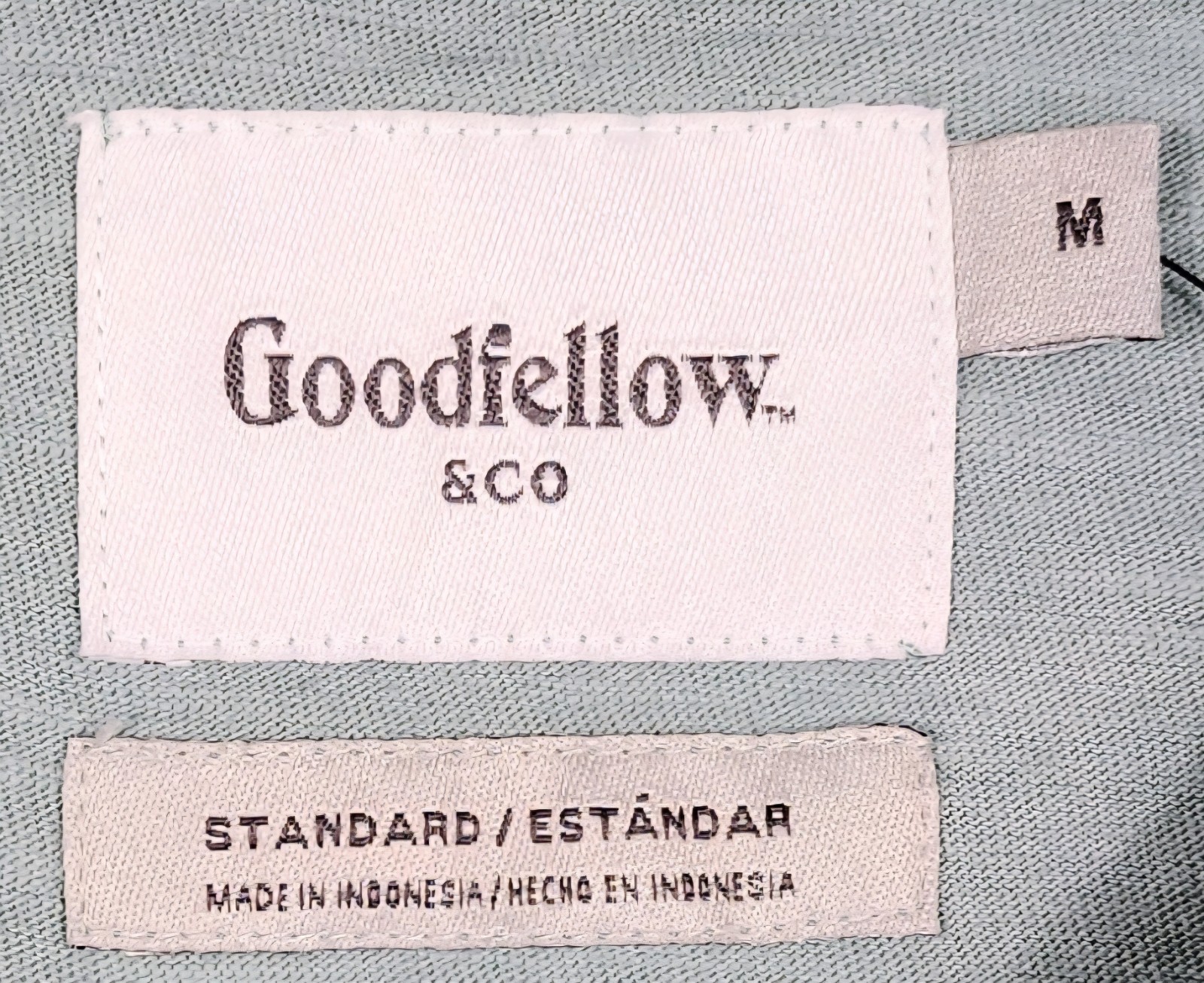 Men's Polo Shirt Short Sleeve with "Pocket" Size Medium Teal Green Goodfellow gallery