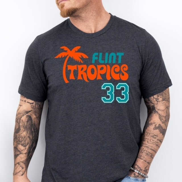 FLINT TROPICS | Jackie Moon themed Soft Ring Spun Pre-Shrunk Cotton T-Shirt gallery
