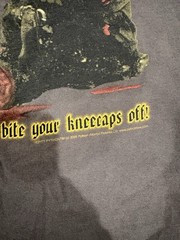 Vintage Monty Python “It’s Just a Flesh Wound” Movie T Shirt Large Black Y2K