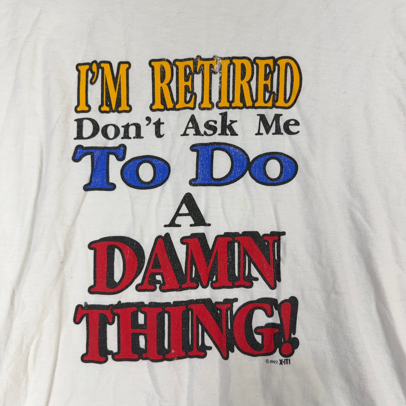 Vintage 90s Retired Don’t Ask Me Tshirt Funny Grandpa Ironic Sarcasm Dad Joke XL gallery