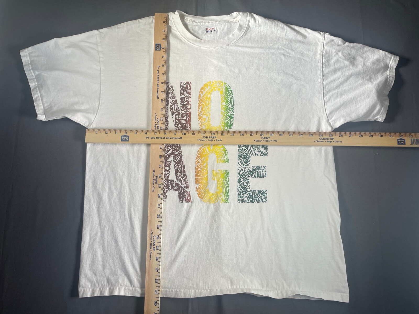 No Age Shirt Adult 2XL The Smell Los Angeles Band Tee Geometric Pattern Gradient gallery