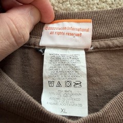 Vintage 2003 SpongeBob Square Pants Shirt Brown Men’s XL Varmint Stole My Booty
