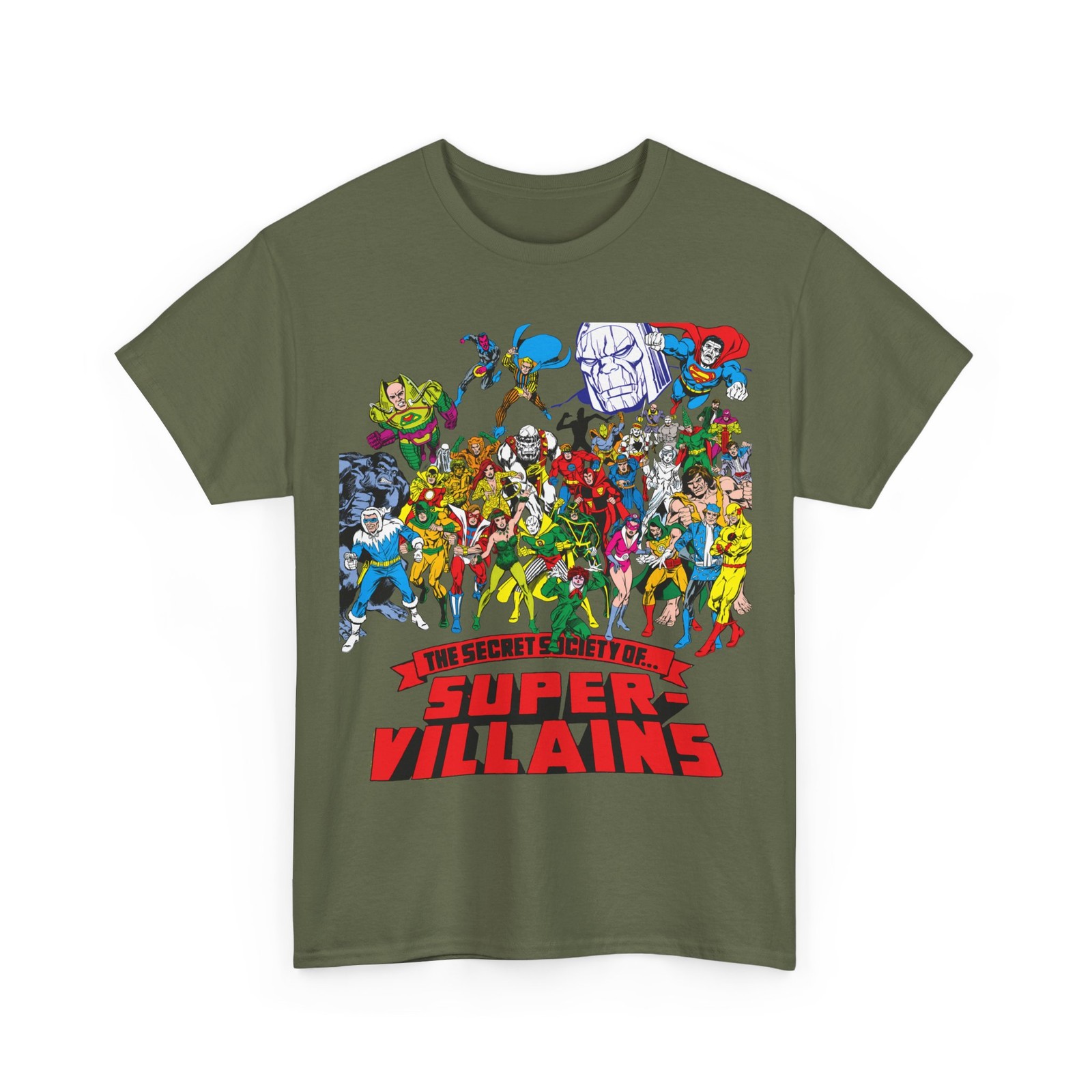Secret Society of Super-Villains T-Shirt SSOSV Sinestro Grodd Vintage-Style Tee gallery