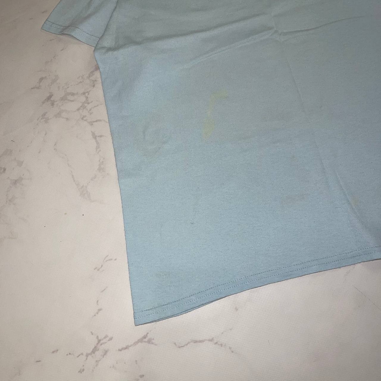Vintage T-shirt Oasis Classic Band Logo Blue Size M Y2K Casual tee gallery