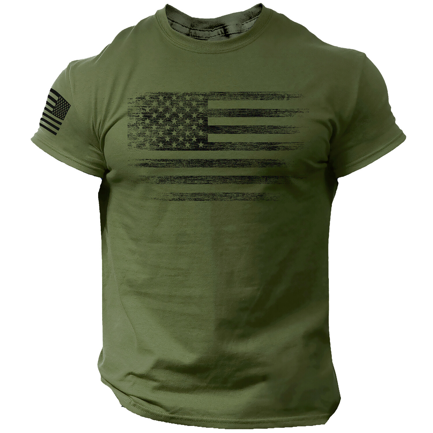 USA Distressed Flag Men T Shirt Patriotic American Tee S - 2XL gallery