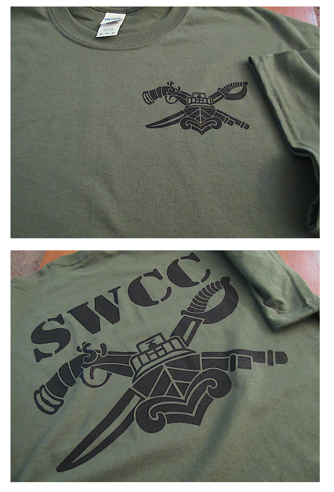 NEW SWCC Silk-Screened T-Shirt Medium Gildan Ultra 6 OZ 100% Cotton US gallery