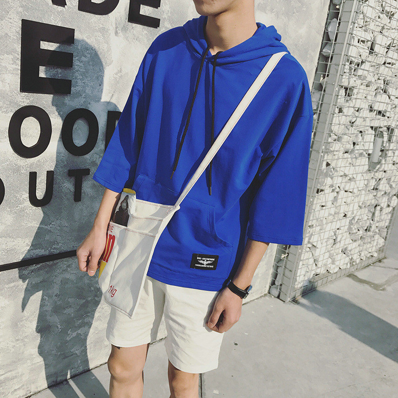 Spring and Summer Men's Short-sleeved T-shirt Thin Seven-point Sleeve Short Tops gallery