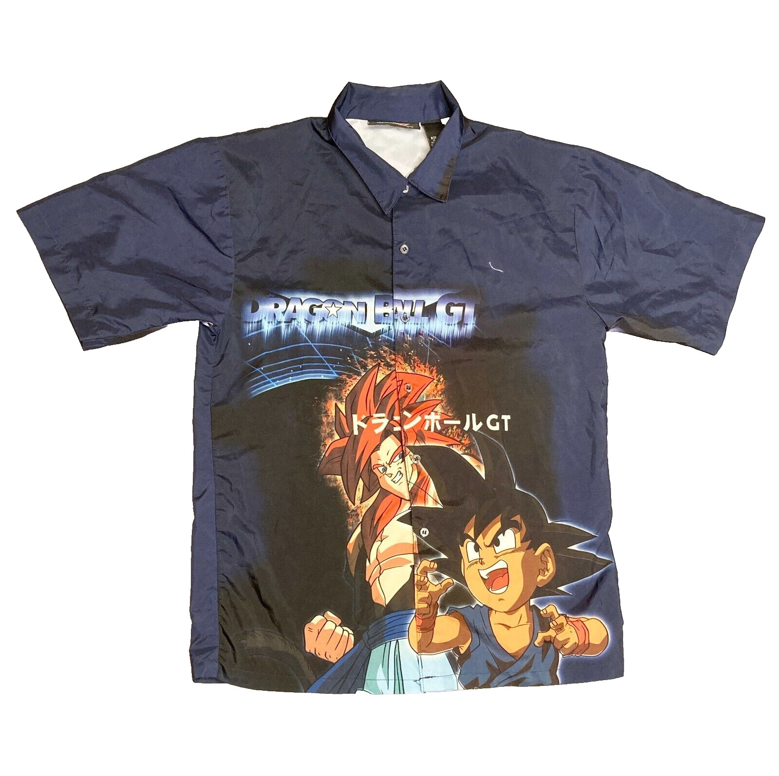 RARE Vintage 2003 Toei Dragon Ball GT Akira Toriyama Goku & Gogeta Shirt - S/M gallery