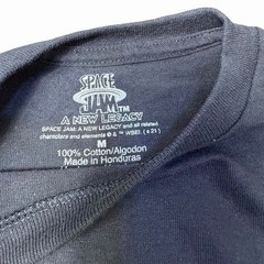 SPACE JAM New Legacy Black Medium T-Shirt Bugs Taz Daffy Marvin Tune Squad NEW