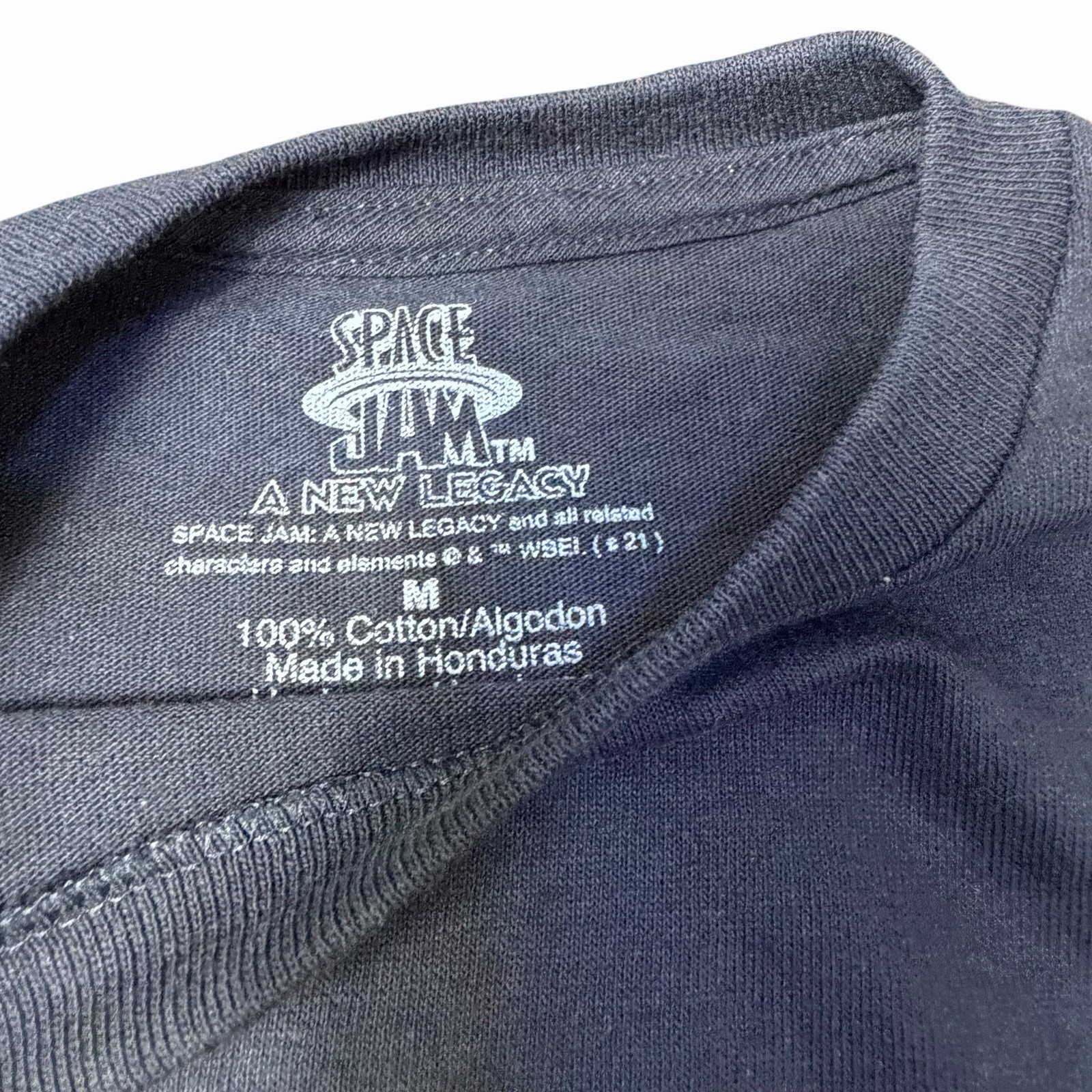 SPACE JAM New Legacy Black Medium T-Shirt Bugs Taz Daffy Marvin Tune Squad NEW gallery