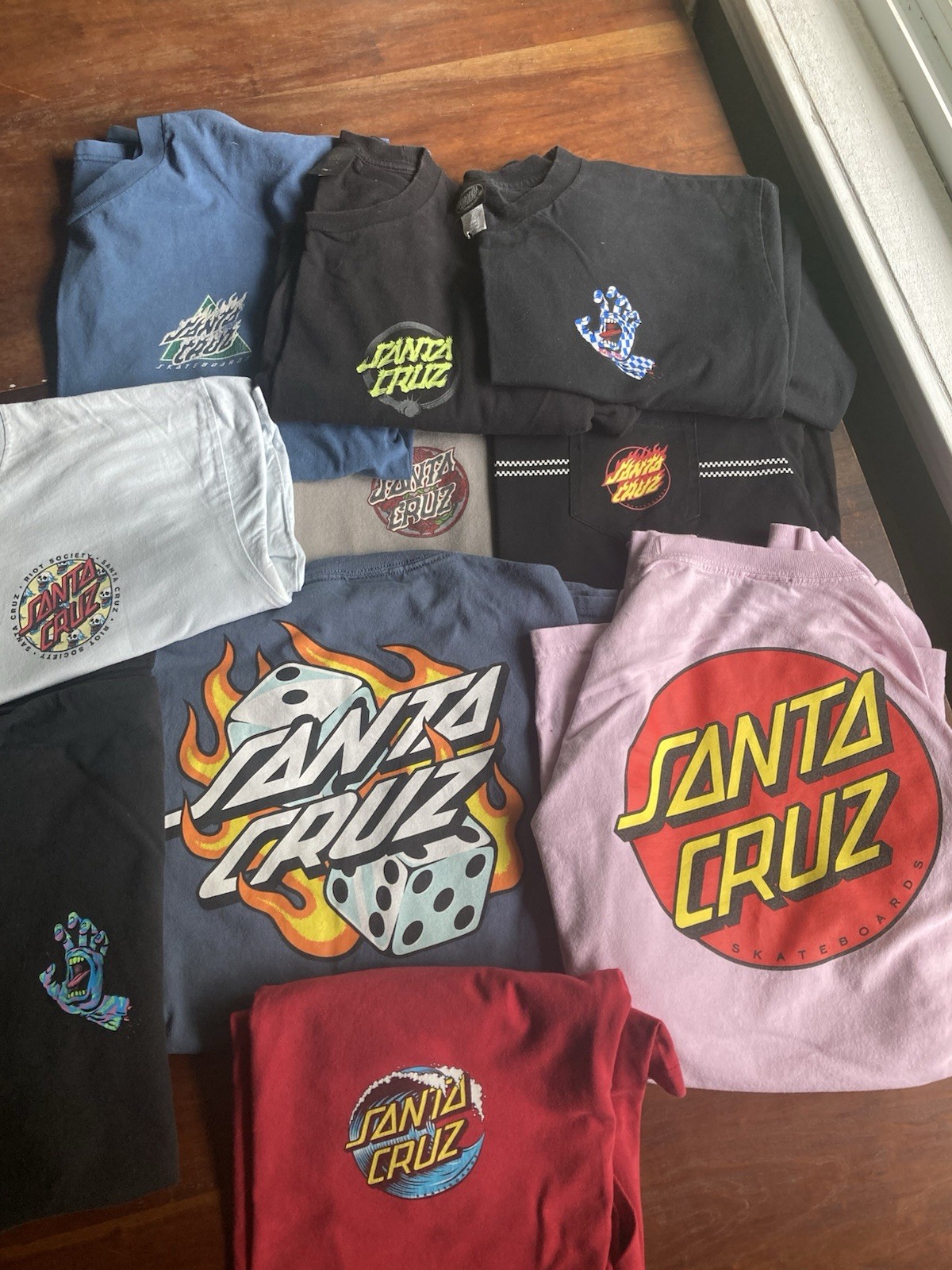 Lot of 10 Santa Cruz Skateboards T Shirt XL Large Vintage Modern Cotton Hosoi gallery