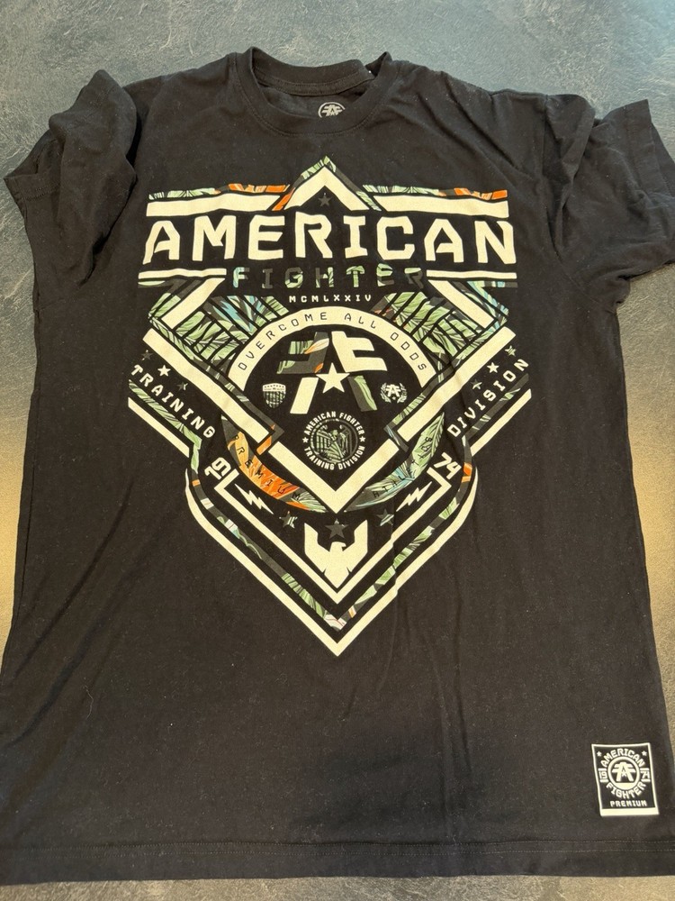 American Fighter Buckle Exclusive Men’s Tshirt Size Xl In Black
