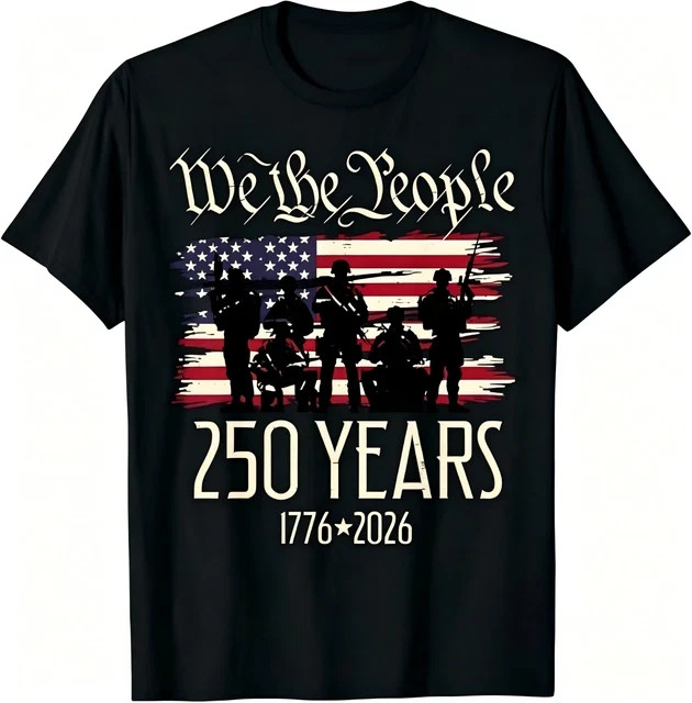 250 Years US Flag 250th Anniversary American Birthday USA T-Shirt gallery