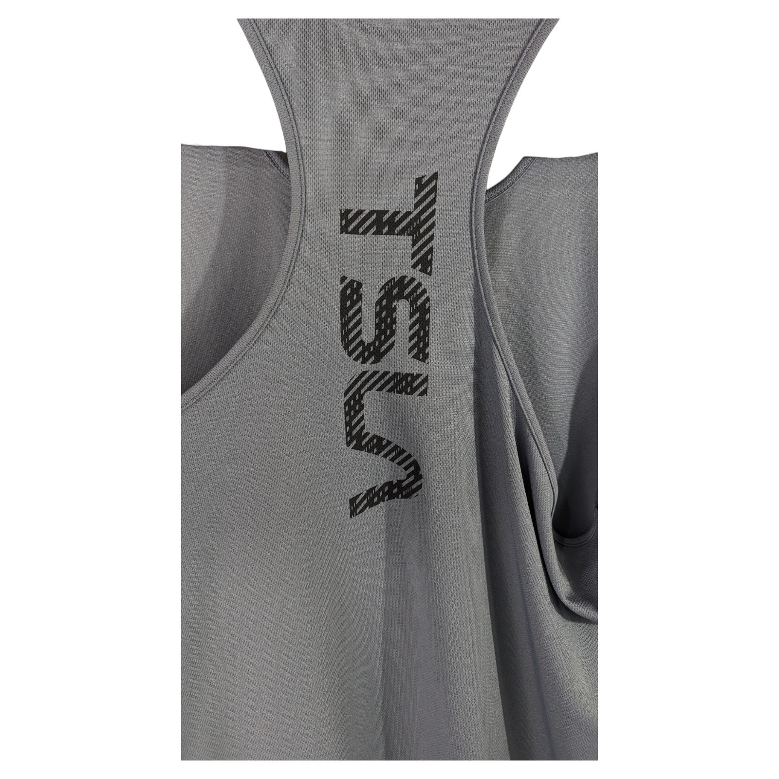 TSLA Tank Top Mens 2XL XXL Gray Sleeveless Workout Shirt Electric Vehicle Cars gallery