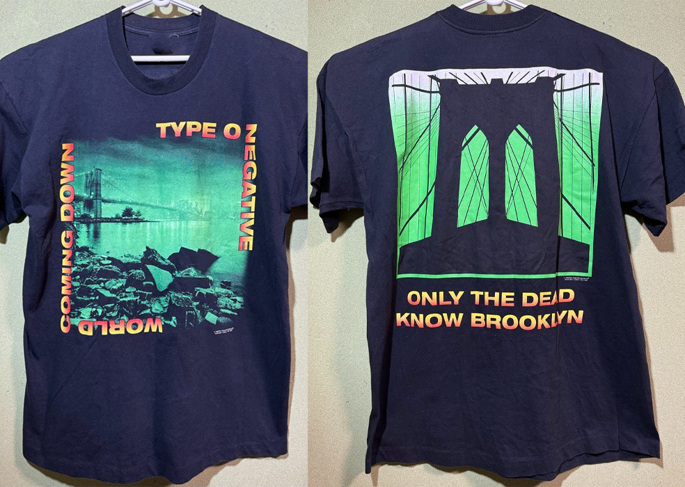 2 Sides TYPE O NEGATIVE 1999 WORLD COMING DOWN Black T-Shirt S-5XL Reprint BS567