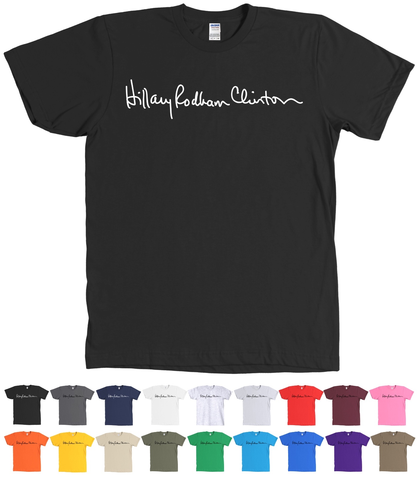 Hillary Rodham Clinton Signature T-Shirt Autograph Tee - NEW gallery