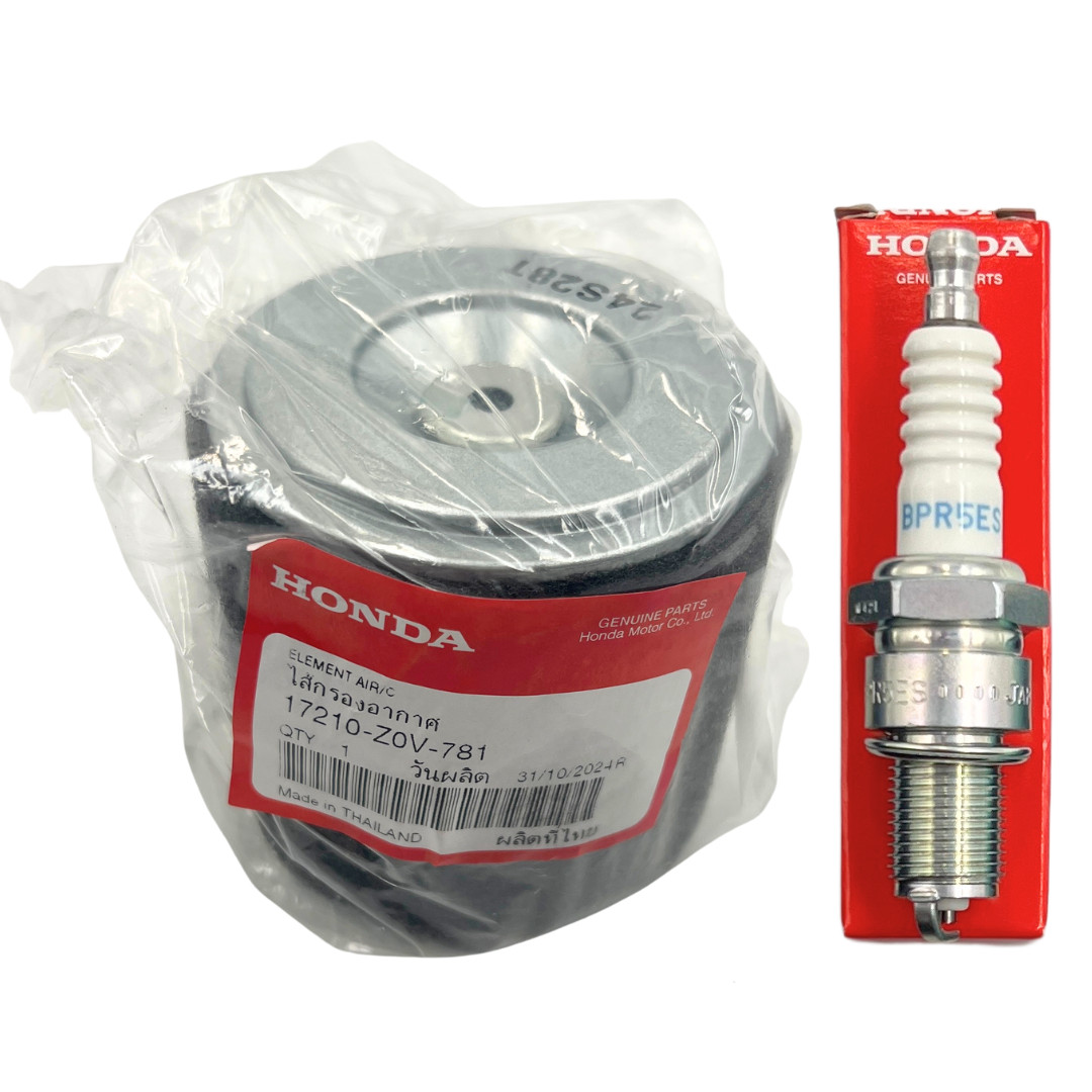 Genuine Honda 17210-Z0V-781 Air Filter with Spark Plug 98079-55846 GX160