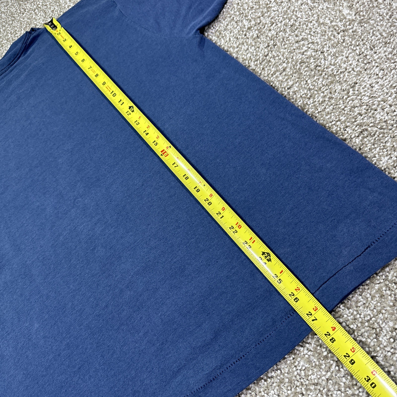 80s University Of Delaware Tee Size XL Polycotton Blue On The Velva Sheen Tag gallery