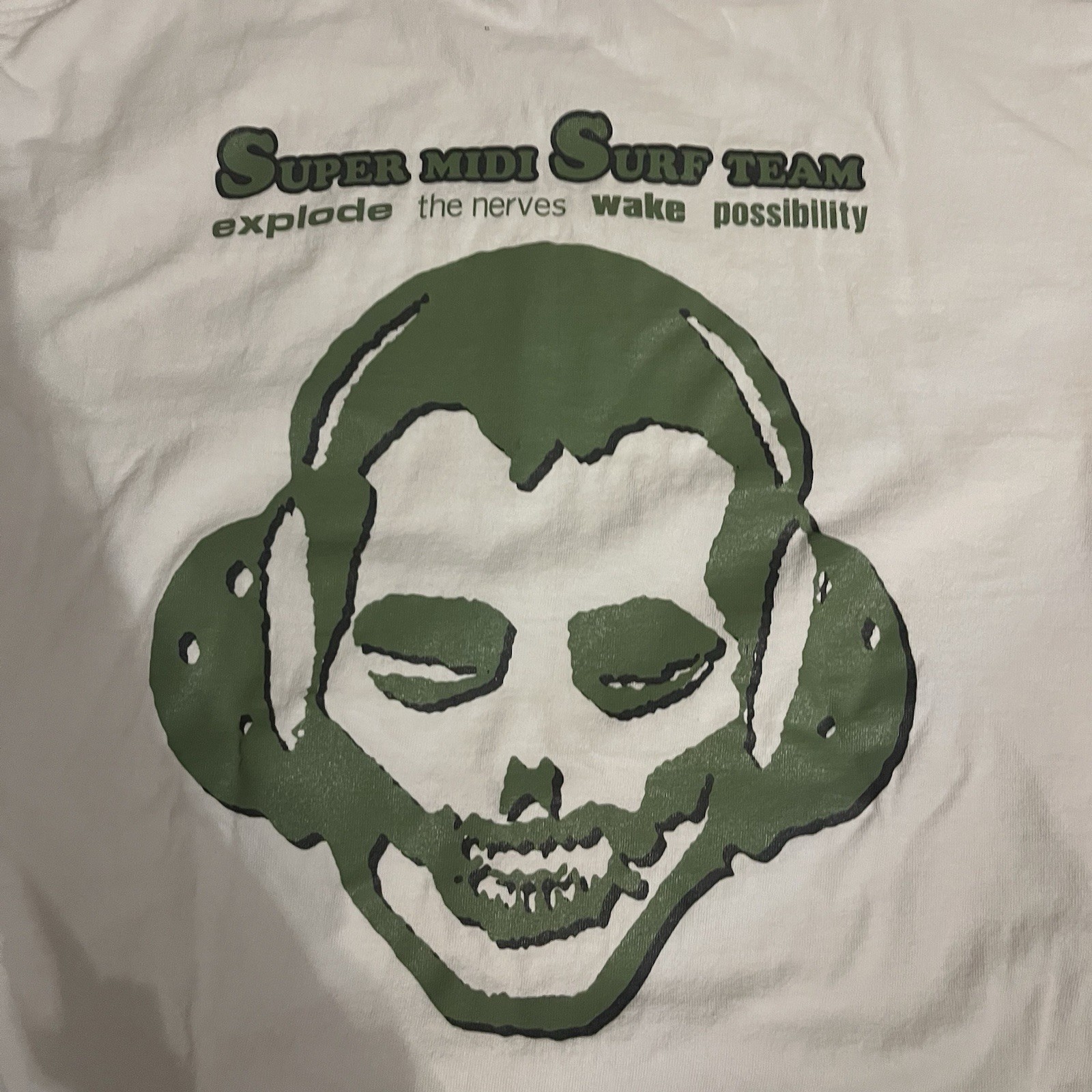 THE MAD CAPSULE MARKETS Midi Surf Team T-shirt Y2K Size M Surf Skate Punk gallery