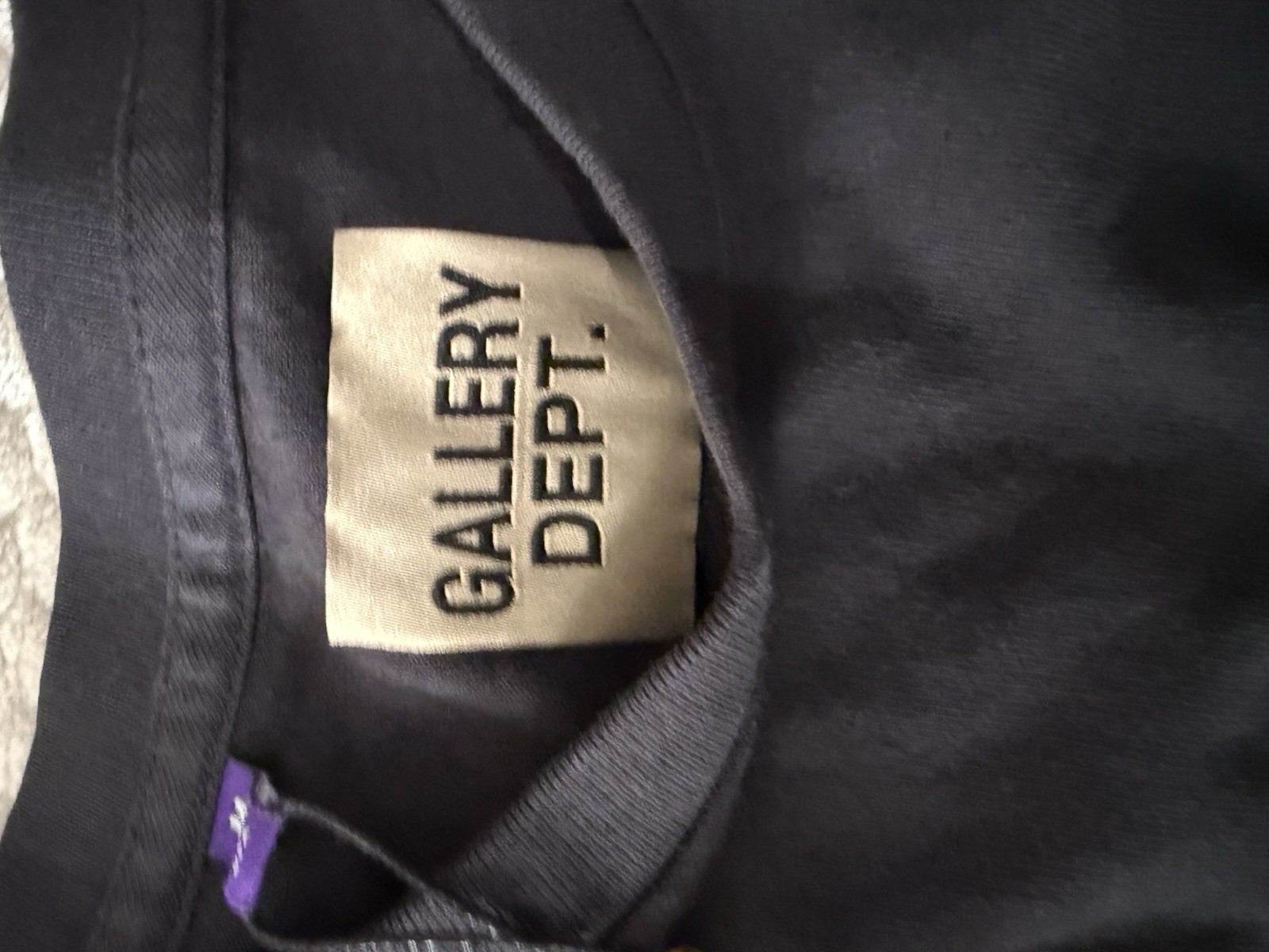 Gallery Dept. Men’s Black Crew Neck Short Sleeve Logo Graphic Cotton Tee Size M gallery