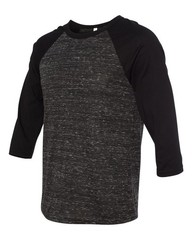 🔥 Bella + Canvas Men Three-quarter Sleeve Blend Baseball T Shirt Up To 2XL 3200